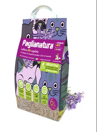 LETTIERA PER GATTI PAGLIANATURA BIOATTIVA 2,4 KG/6 LT