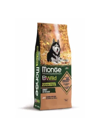 Monge BWILD GRAIN FREE All Breeds SALMONE E PISELLI