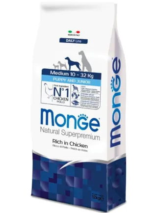 Monge Puppy e Junior Daily Medium Pollo