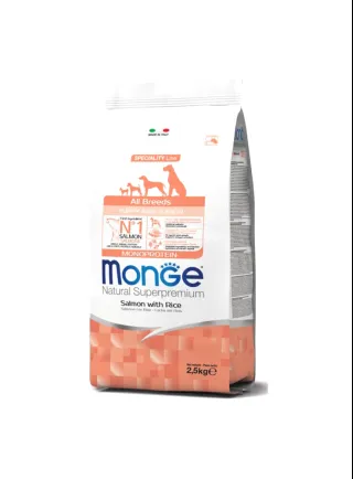 Monge PUPPY SPECIALITY All breeds Salmone e Riso 800g - cane