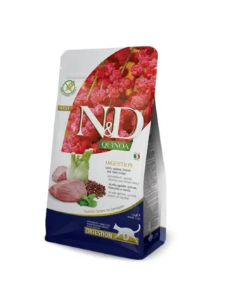 N&D FR QUINOA feline - DIGESTION AGNELLO & FINOCCHIO & MENTA ADULT 1,5kg