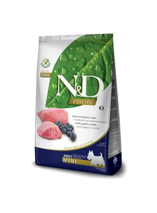 N&D FV PRIME GRAIN FREE canine - AGNELLO & MIRTILLO ADULT MINI