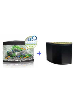 ACQUARIO JUWEL TRIGON 350 Led Nero con supporto VISUS 295 nero