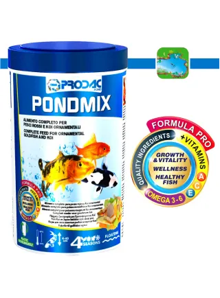 Prodac PondMix Alimento per Pesci di laghetto in scaglie taglia piccola media