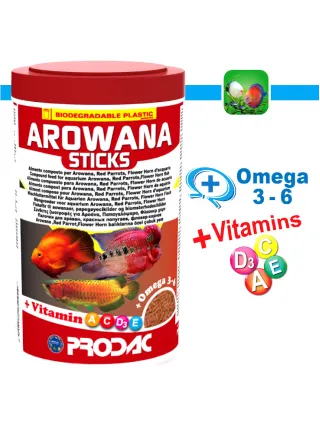 Prodac Arowana Sticks Cibo per Pesci