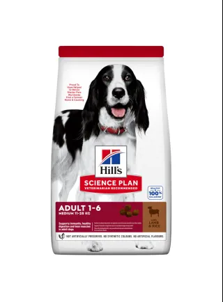 HILL'S SCIENCE PLAN Adult Medium Alimento secco per cani all'agnello e riso