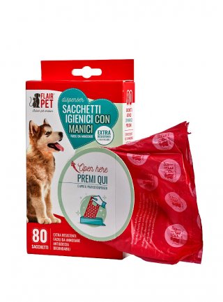 SACCHETTI IGIENICI CON MANICI IN DISPENSER