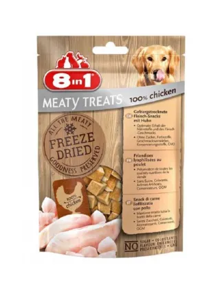 8in1 Snack cane Freeze Dried Dog Meaty Treats Petto di Pollo 50 g