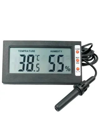 Termometro e Igrometro digitale con sonda e display LCD