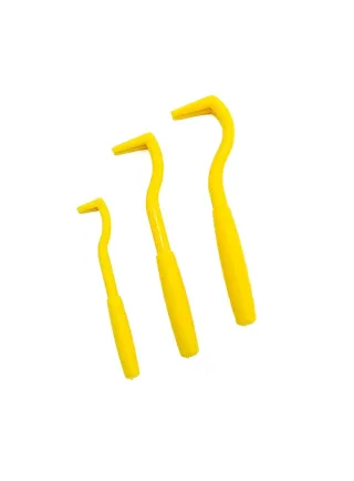 Togli zecche in plastica gialle