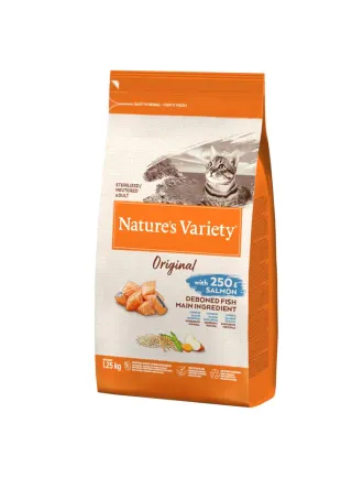 Nature's Variety mangime selezionato per Gatti Adulti Sterilizzati con Salmone