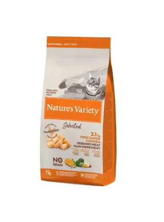 Nature's Variety mangime selezionato per Gatti Adulti Sterilizzati con pollo