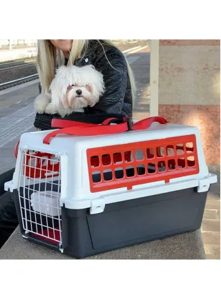 Trasportino per cani e gatti Ferplast ATLAS 20 TRENDY PLUS ROSSO o NERO