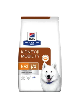 Hill's PRESCRIPTION DIET k/d + Mobility crocchette per cani per la saulte renale + articolare