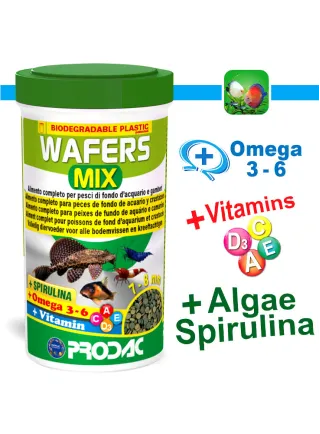 Prodac Wafers Mix mangime per pesci d acquario in pastiglie