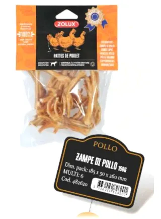 ZAMPE DI POLLO 150g SNACK NATURALE ZOLUX