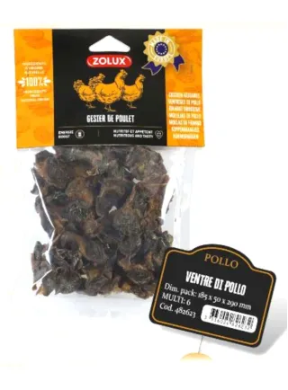 VENTRE DI POLLO 150g SNACK NATURALE ZOLUX