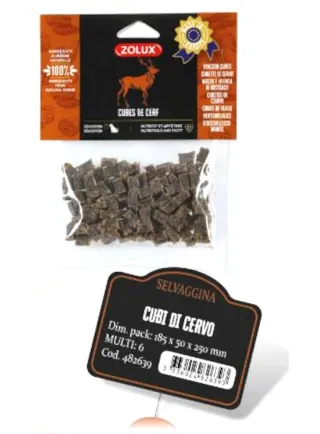 CUBI DI CERVO 100g SNACK NATURALI ZOLUX