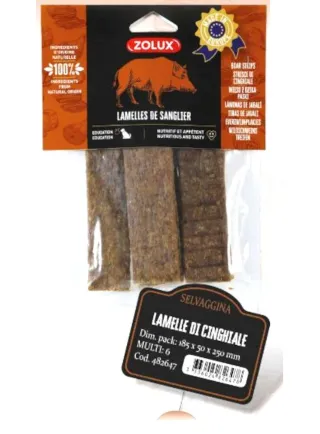 LAMELLE DI CINGHIALE 100g SNACK NATURALE ZOLUX