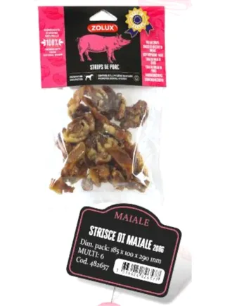 STRISCE DI MAIALE 200g SNACK NATURALE ZOLUX