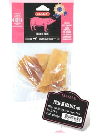 PELLE DI MAIALE 100g SNACK NATURALE ZOLUX