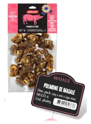 POLMONE DI MAIALE 150g SNACK NATURALE ZOLUX