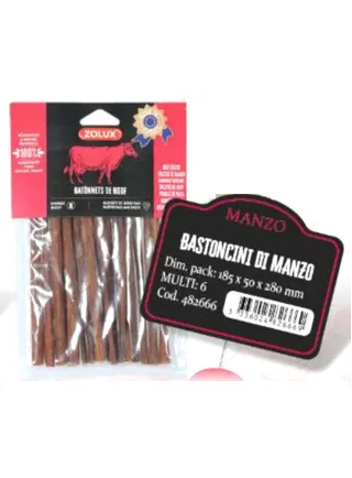 BASTONCINI DI MANZO 100g SNACK NATURALE ZOLUX