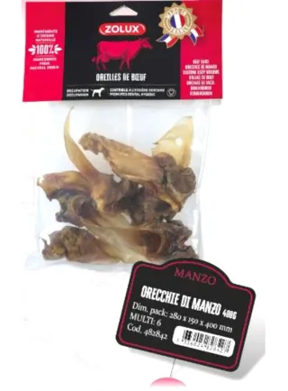 ORECCHIE DI MANZO SNACK NATURALE ZOLUX