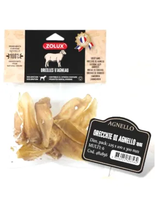 ORECCHIE AGNELLO SNACK NATURALE ZOLUX