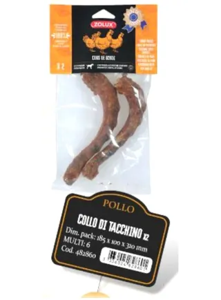 COLLO DI TACCHINO 2PZ SNACK NATURALE ZOLUX