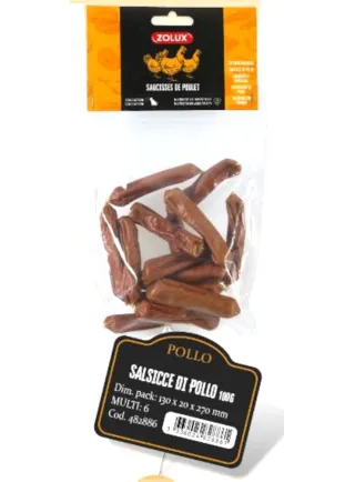 SALSICCE POLLO 100g SNACK NATURALE ZOLUX