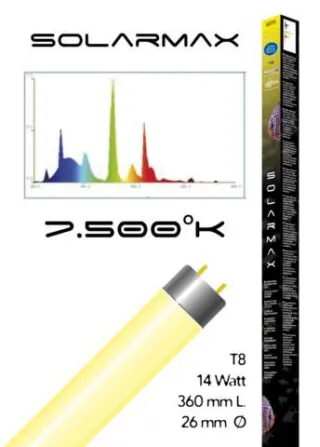 Lampada t8 Solarmax 7.500 k