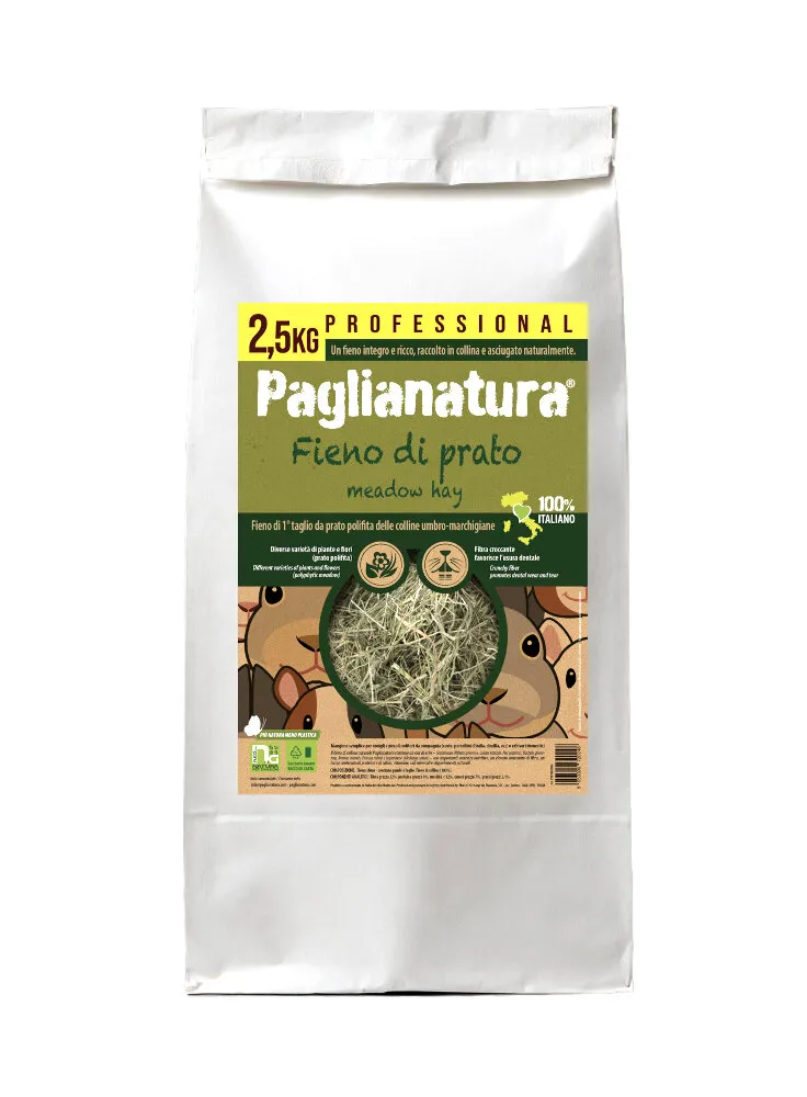 FIENO PAGLIANATURA SACCO KG 2.5 PROFESSIONAL NATURALE