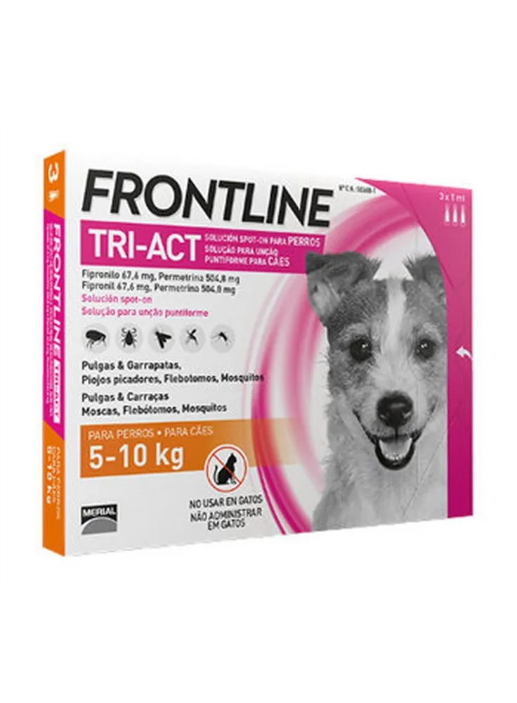Frontline Tri-Act Antiparassitario per Cani 5-10 Kg