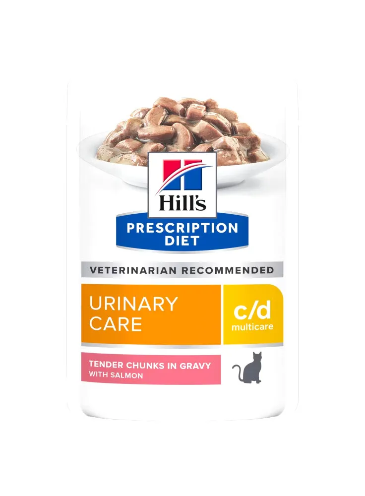 HILL'S PRESCRIPTION DIET C/D SALMONE FELINE BUSTE 12X85G