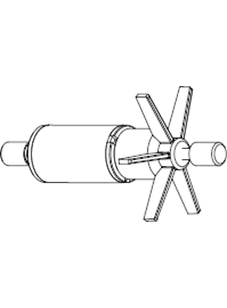 Sicce Ricambio SYNCRA 0.5 Rotore con alberino in acciaio e gommini