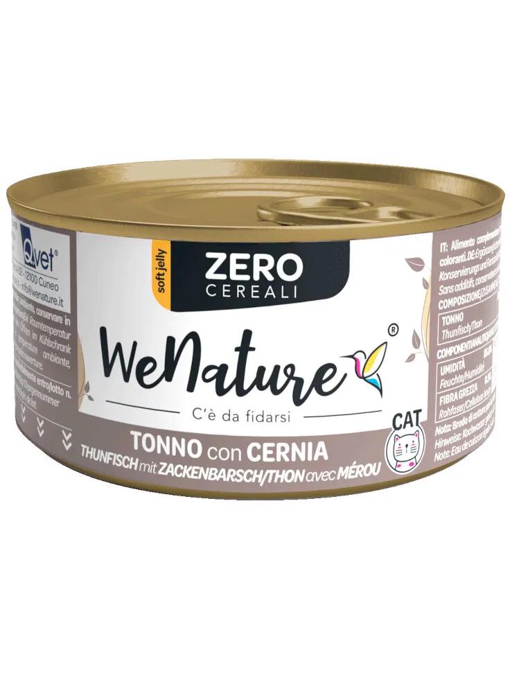 WENATURE CAT ZERO - TONNO E CERNIA 85GR