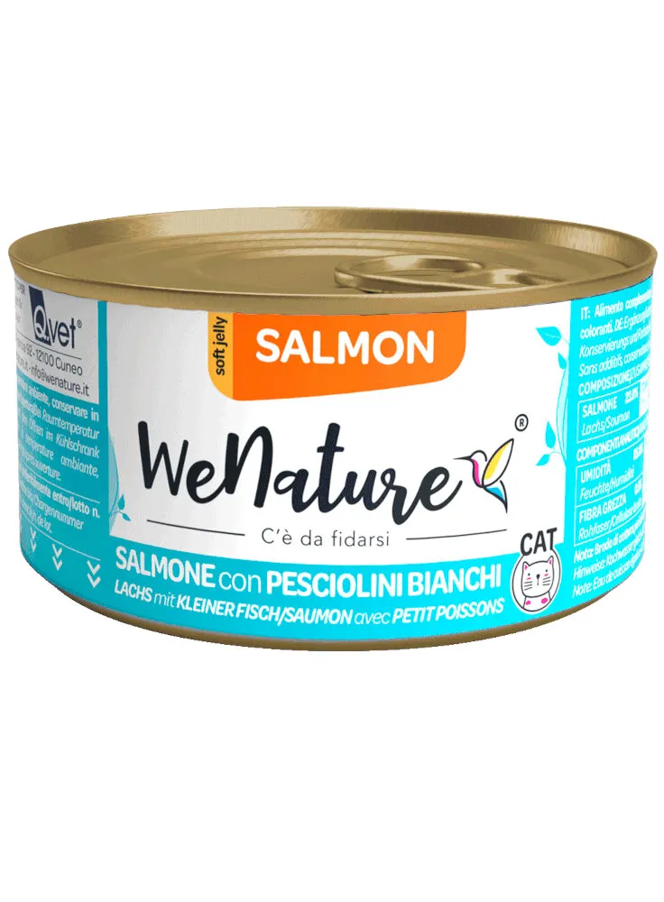 WENATURE SALMON - SALMONE E PESCIOLINI BIANCHI JELLY 85GR