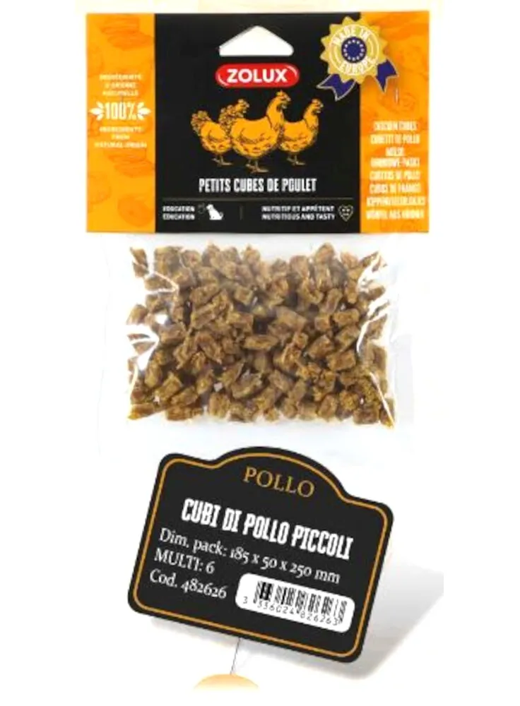 CUBI DI POLLO SNACK NATURALI ZOLUX